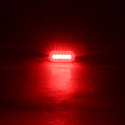 12V 6 x LED Underwater Red Light for Marine Boat - Waterproof Surface Mount