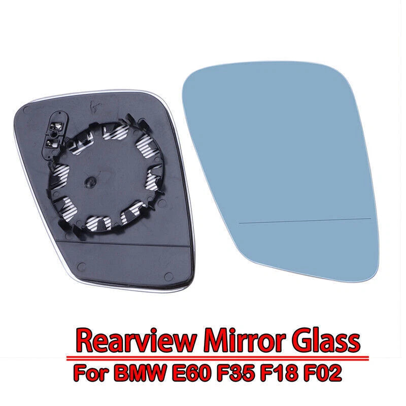 Blue Side Mirror Glass for BMW E60 E61 F07 F10 F18 F11 F06 F13 F12 (2007-2017)