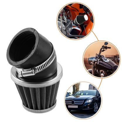 50mm Elbow Conical Air Filter Cleaner Round Tapered for Motorcycle