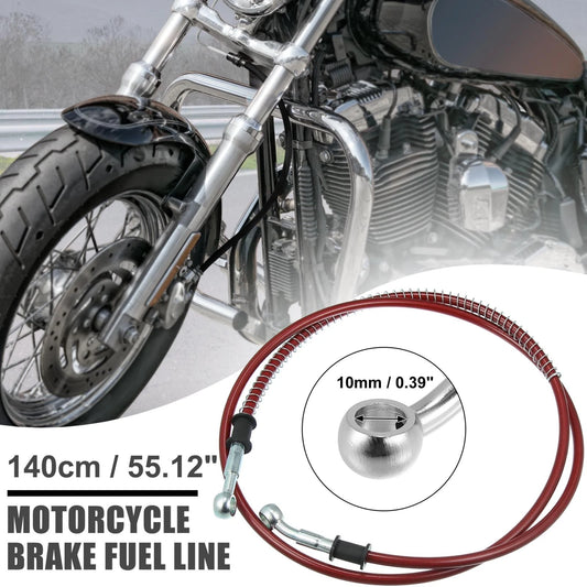 10mm Brake Clutch Oil Hose Fitting Ends 140cm for Motorcycle