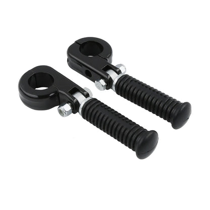 1 1/4" Black Highway Engine Guards Crash Bar Foot Pegs