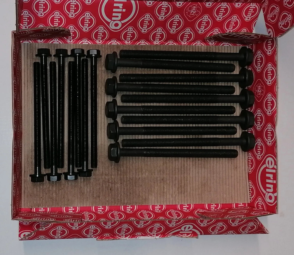 Head Gasket Set Bolts Transit MK7/8 Tourneo Relay Boxer 2.2 HDi TDCi Elring