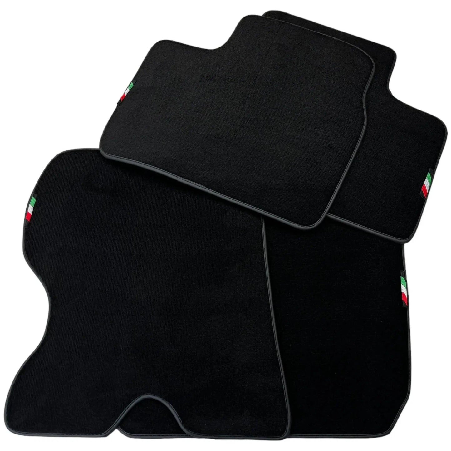 AutoWin Black Floor Mats for Ferrari FF (2011-2016) Italian Edition
