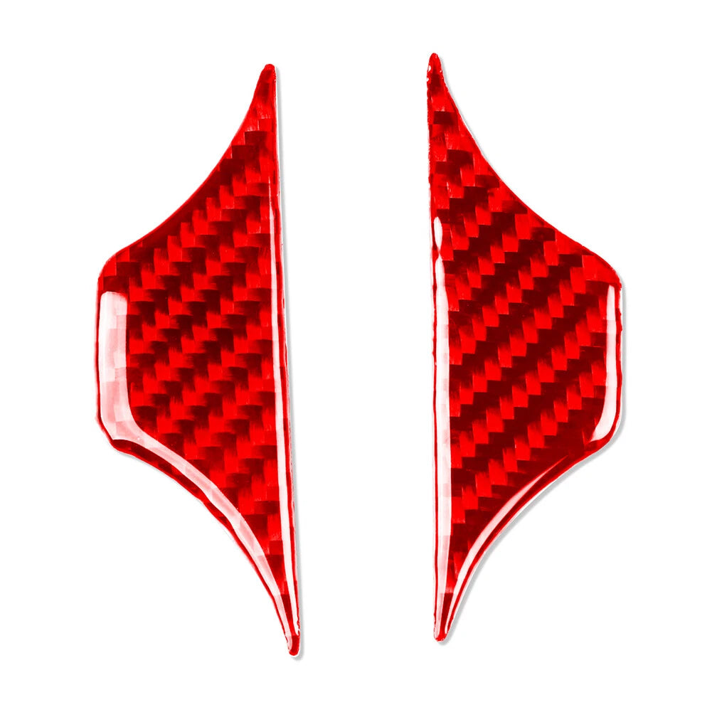 Carbon Fiber Red Water Cup Holder Cover Trim for Hyundai Veloster JS (2019-2023)