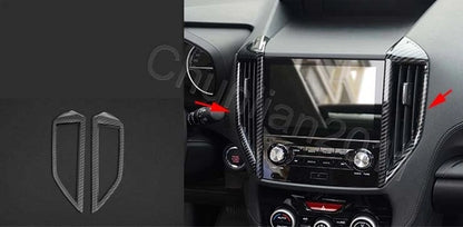 Front Air Vent Outlet Cover Trim for Subaru Forester 2019-2023 Carbon Fiber