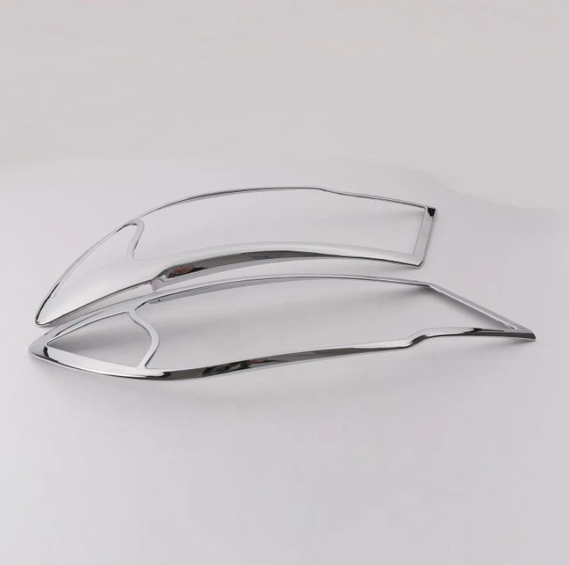 ABS Chrome Front Light Lamp Frame Trim for 2017-2021 Jeep Compass 2 x Pieces