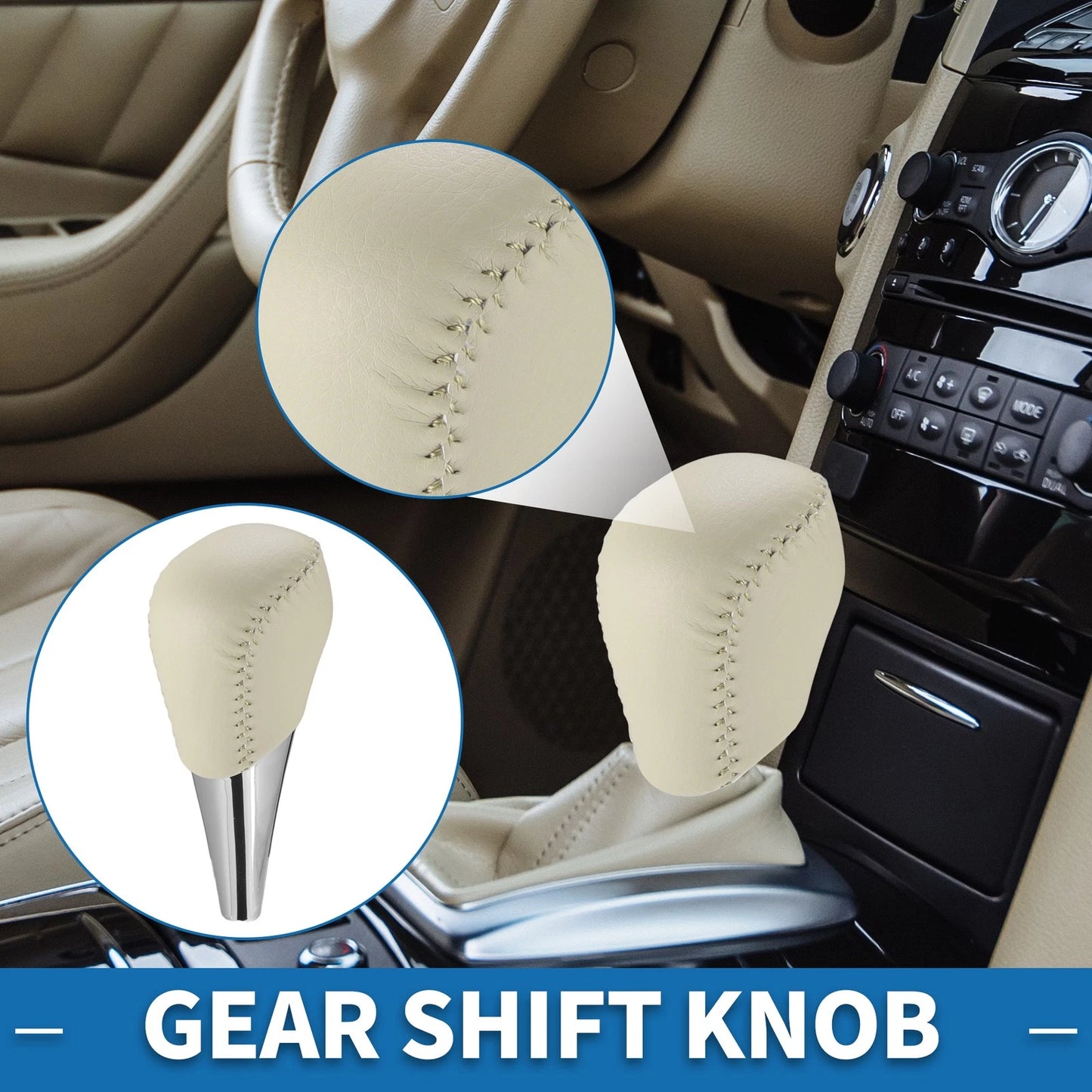 Gear Shifter Knob for Toyota 4Runner Plastic Faux Leather (2003–2017)