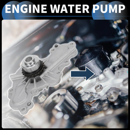 Water Pump w/ Rubber Rings for Ford Edge, Flex (2007-2010)