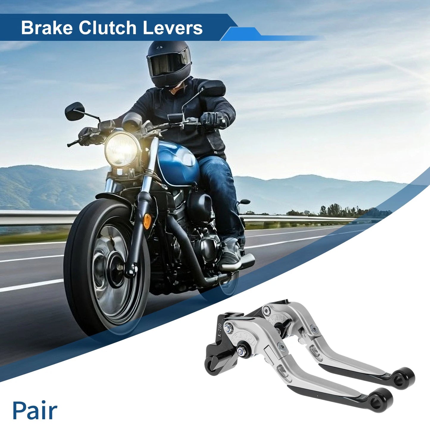 Brake Clutch Levers Adjustable Short Long for Kawasaki NINJA650R (2009–2016)