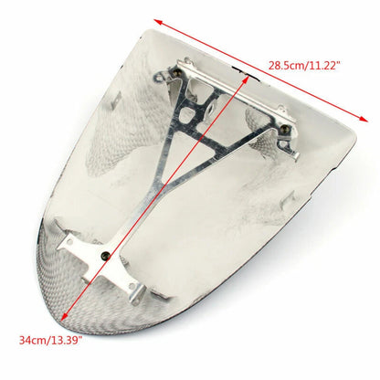 Pillion Seat Cover for Kawasaki ZX6R 2005-2006 Carbon (2005-2006)
