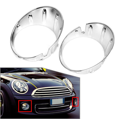 Front Fog Light Trim Ring Covers for BMW Mini Cooper R56 (2009-2013)