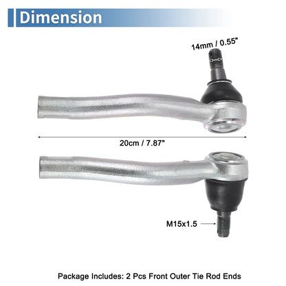 Front Outer Tie Rod End Links for Nissan Frontier