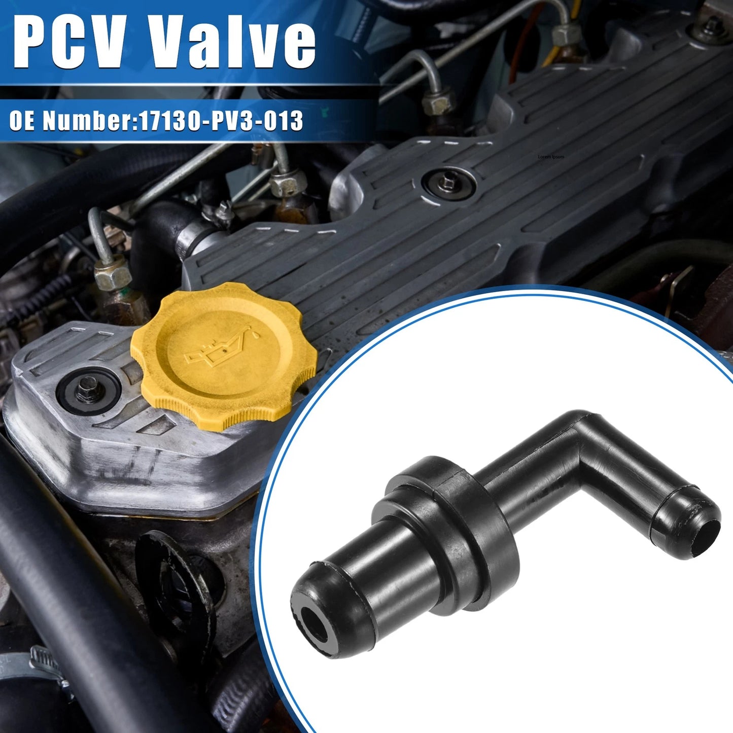 PCV Valve for Honda CR-V (1997-2001), Acura TL (1995-1998) Black