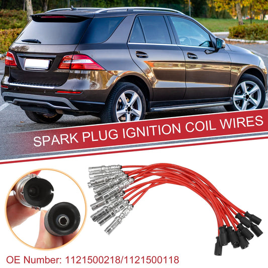 12 x Spark Plug Wire Ignition Coil Cables for Mercedes-Benz ML320 (2000-2005)