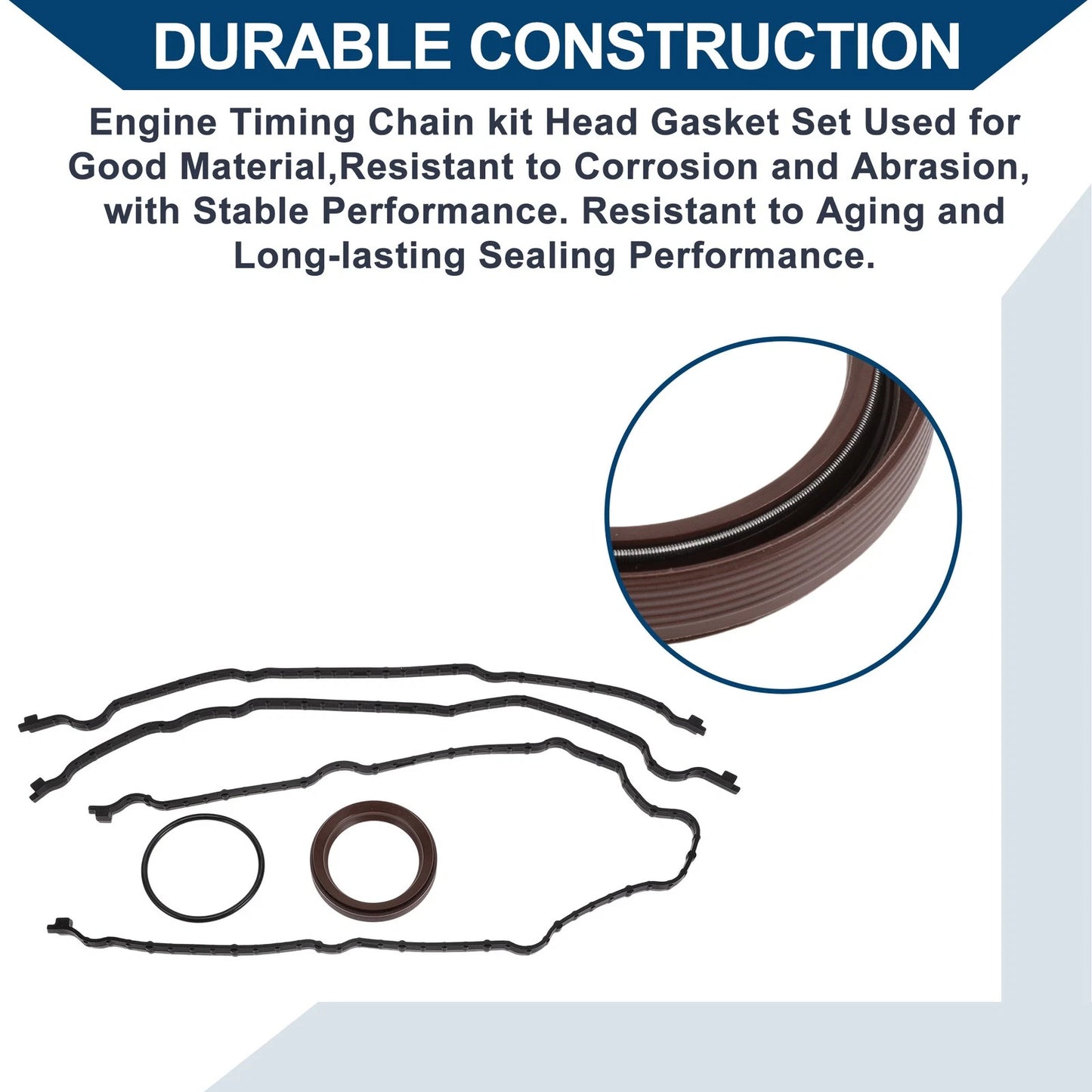 Engine Timing Cover Gasket Set for Ford Mustang (2011-2019)
