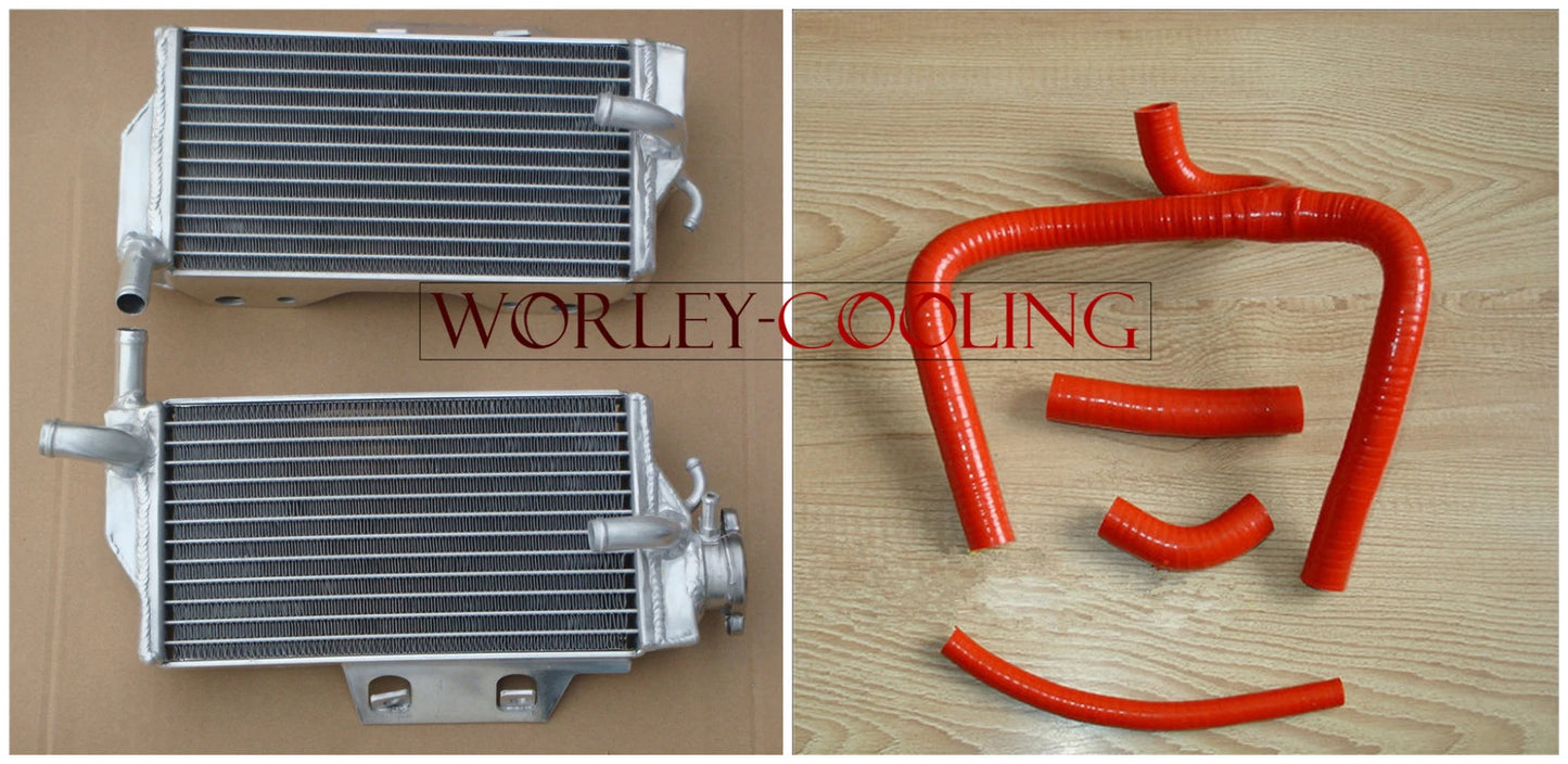 Aluminum Radiator & Silicone Hose for Honda CR250 CR250R (2005-2007)