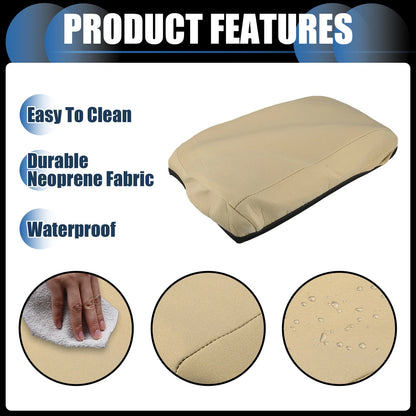 Armrest Protector Cover for Hyundai Santa Fe 2019-2020 Neoprene Light Brown