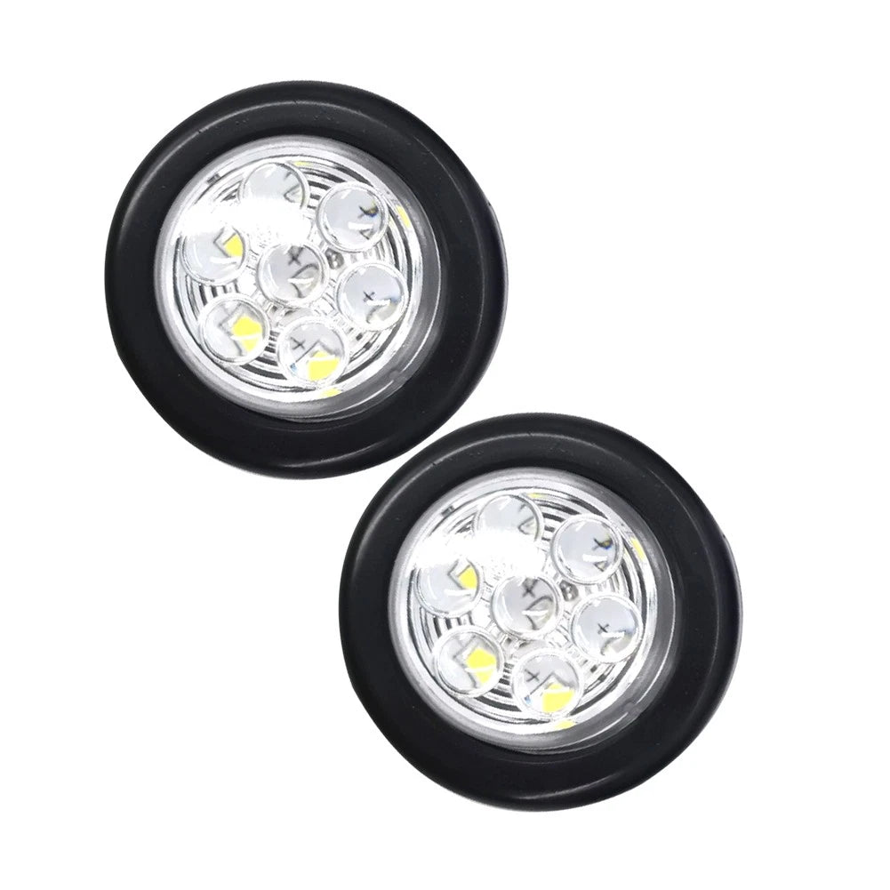 2" 7 LED Round Truck Trailer Side Marker Clearance Tail Light 24V