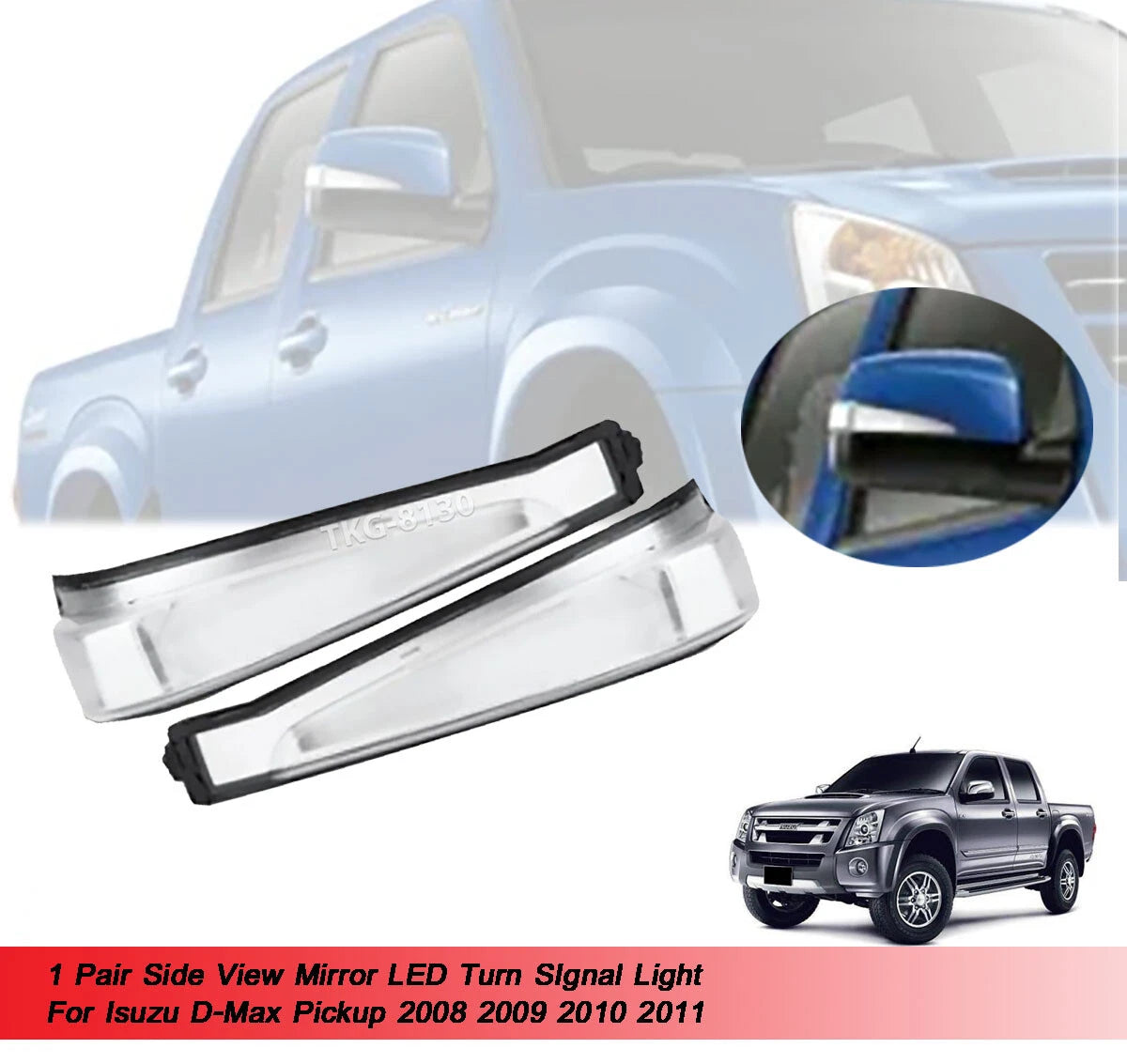 2 x Indicators  Lights for Isuzu D-Max Ute(2008-2011)