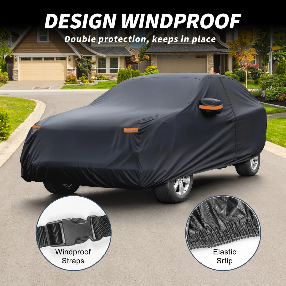 Waterproof Car Cover with Driver Door Zipper for Subaru Forester (2003-2023)