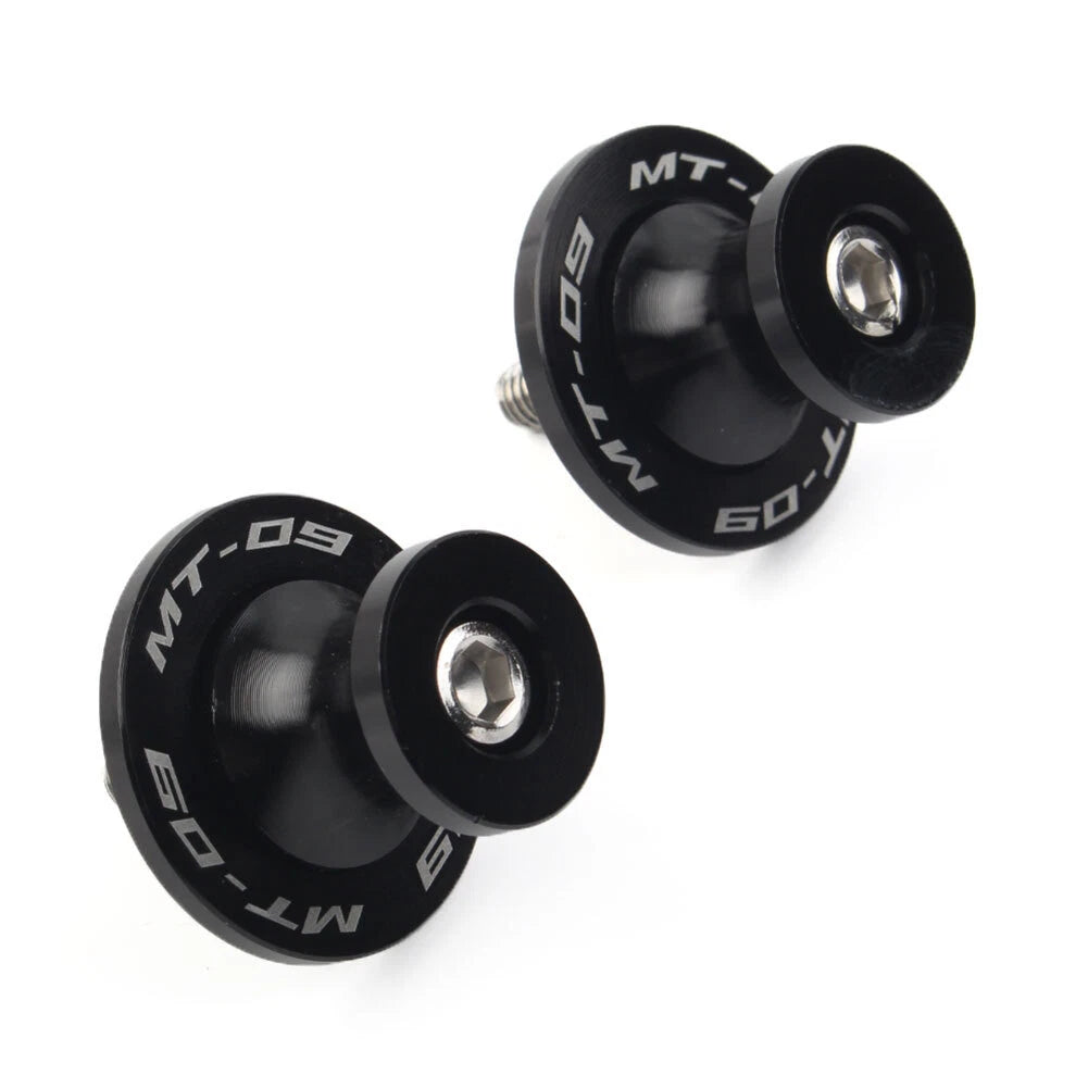 6MM Black Motorcycle Swingarm Spools Sliders for YAMAHA MT-09 FZ09 (2013-2022)