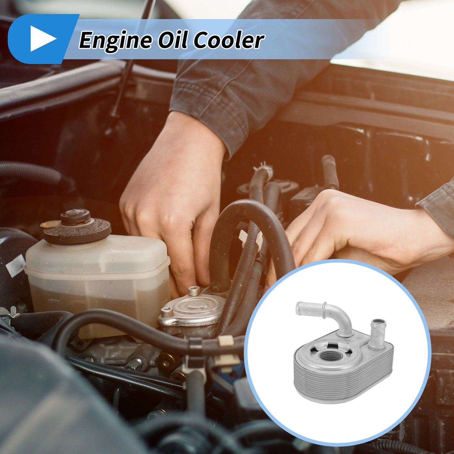 Engine Oil Cooler for Ford Fiesta (2015-2019) - 1 x Quality Replacement