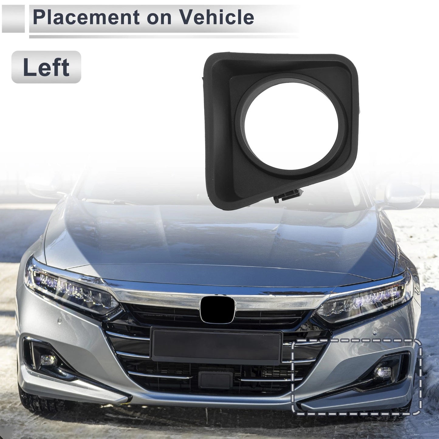 1 Pc Front Left Fog Light Grill for Toyota Tundra (2014–2020)
