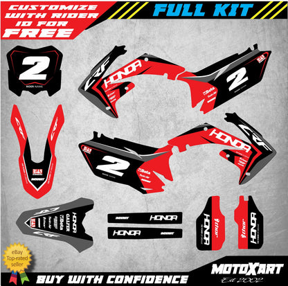 Full Custom Graphic Kit for Honda CRF 450 (2009-2012) - SPARK Style Decals