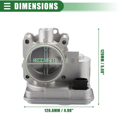 Throttle Body Assembly for Dodge Avenger 2008-2014 (2 x)