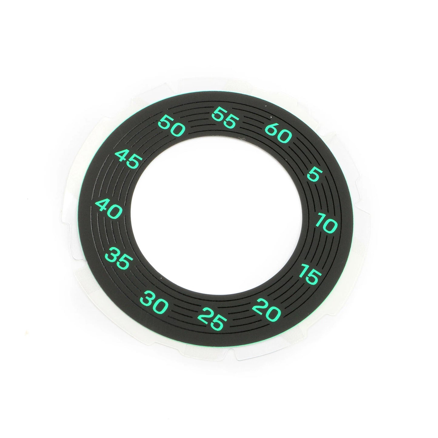 Gauge Face Overlay Paper for Porsche 992 (2019-2025) Fluorescent Green