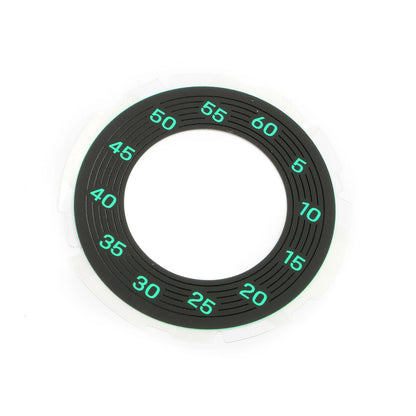 Gauge Face Overlay Paper for Porsche 992 (2019-2025) Fluorescent Green