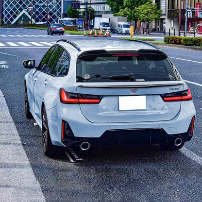 Gloss Black Rear Spoiler Lip for BMW 3 Series G21 (2019-2023)