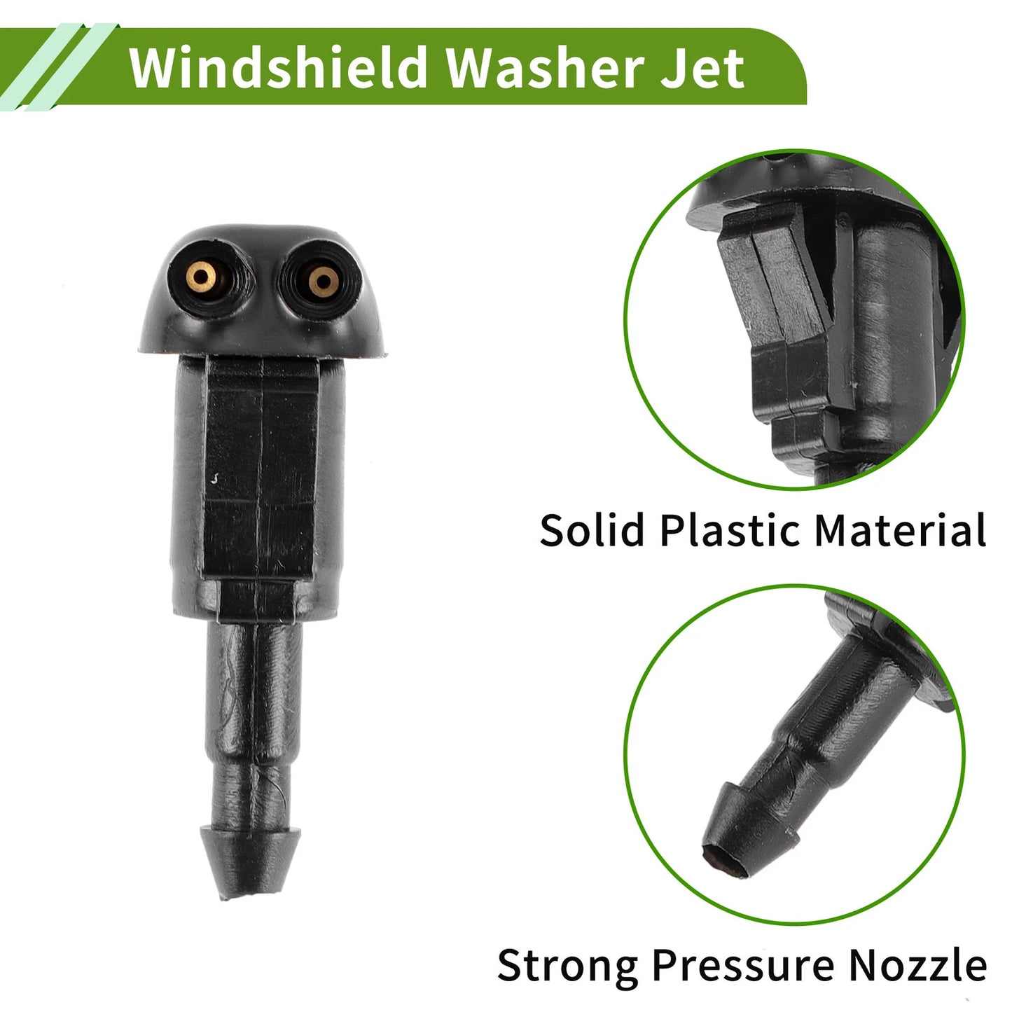 Windshield Washer Nozzle & Hose Connector for Toyota