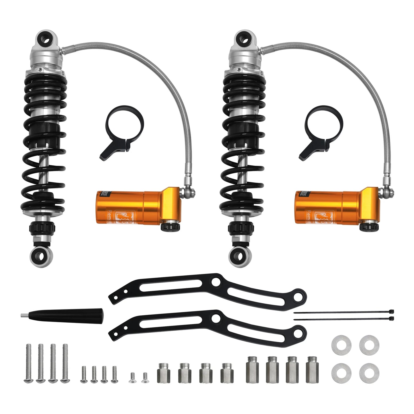 Remote Reservoir Rear Suspension Shocks for Harley Touring Road King (2014-24)