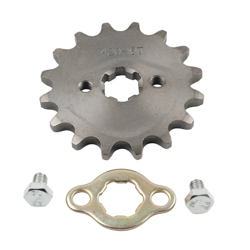 17mm 16T Front Sprocket for 50cc 70cc 90cc 110cc 125cc 140cc ATV Pit Bike