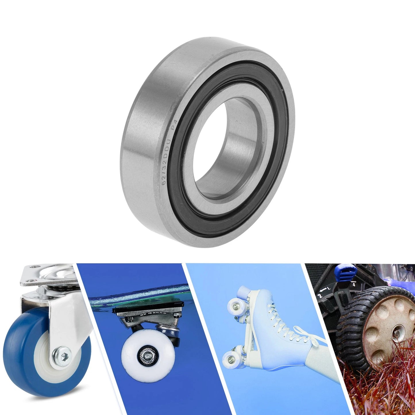 62/32DDU / 32x65x17mm / Deep Groove Ball Bearings P4 for Scooter Wheel