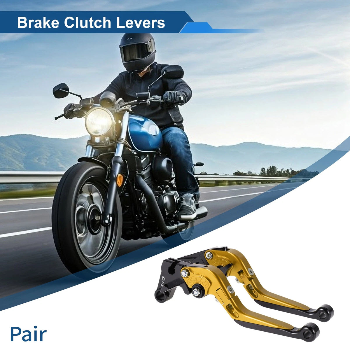 Pair Adjustable Short Long Brake Clutch Lever for Yamaha YZF R1 (1999–2001)