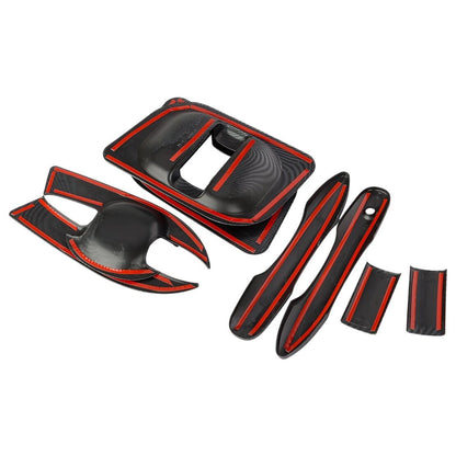 ABS Carbon Fiber Door Handle & Bowl Cup Cover for Toyota Hiace (2005-2023)