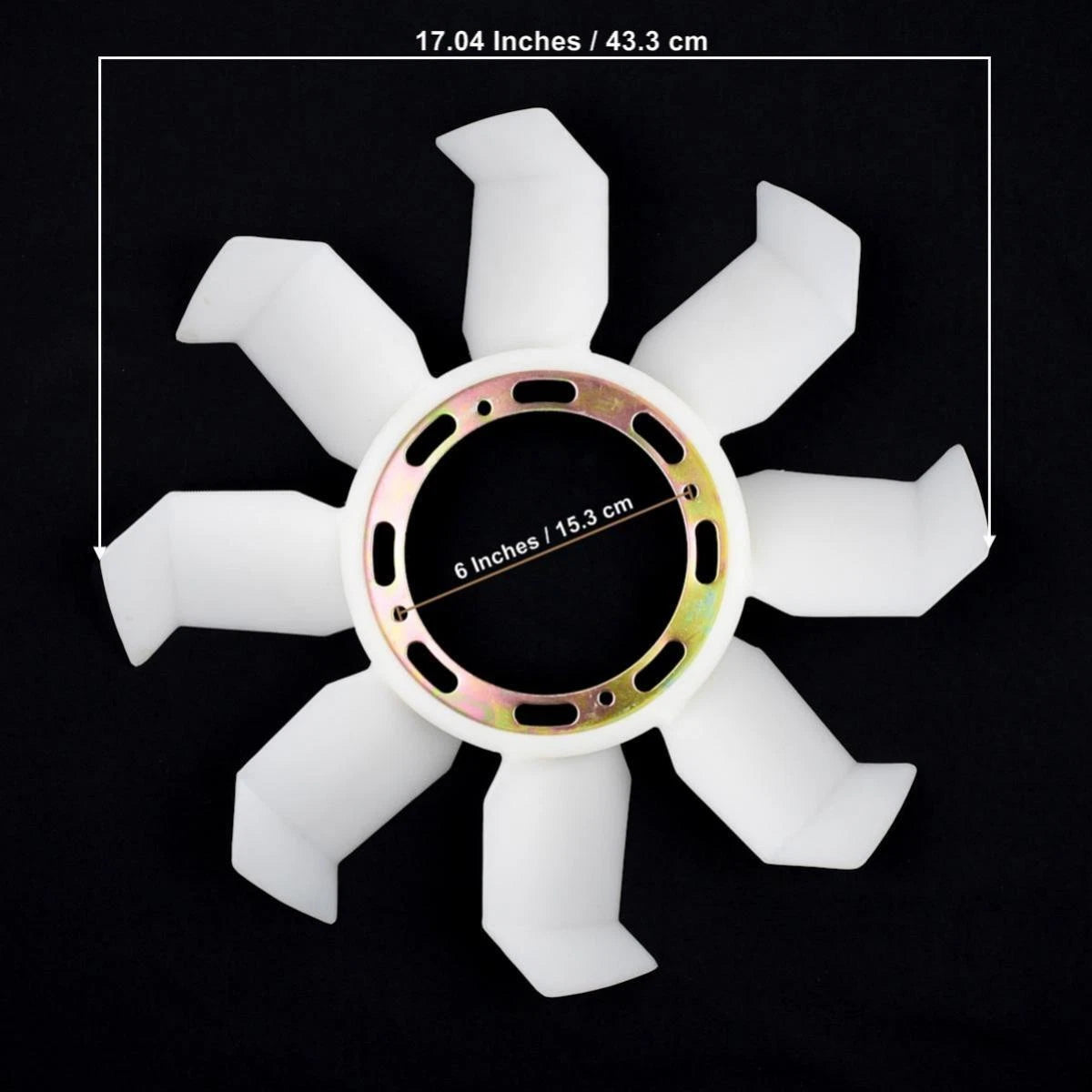 Radiator Cooling Fan Blade Fits Mitsubishi Strada L200 Pajero Petrol 2.8 A/T D06