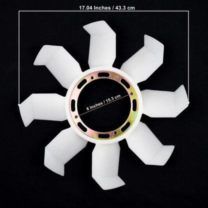 Radiator Cooling Fan Blade Fits Mitsubishi Strada L200 Pajero Petrol 2.8 A/T D06