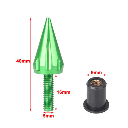 10x Universal Spike Windshield Bolts for Honda Yamaha Suzuki BMW Ducati