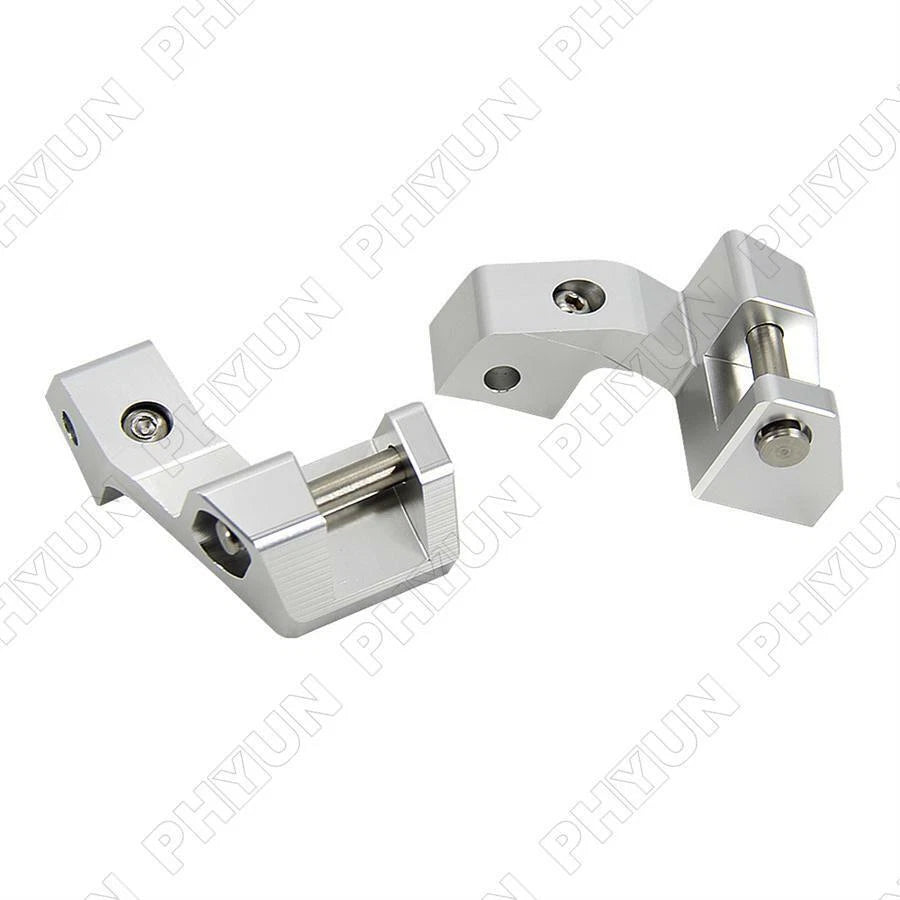 Motorbike Passenger Footrests Lowering Kit Silver for BMW R 1200 RT LC 1250 RT