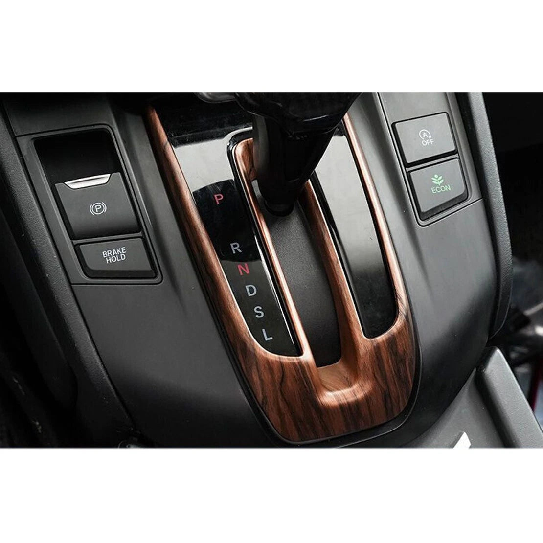 Wood Grain ABS Control Panel Cover Trim for Honda CR-V 2017-2022