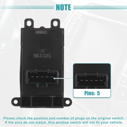 Passenger Side Power Window Switch for Honda Civic (2012-2015)