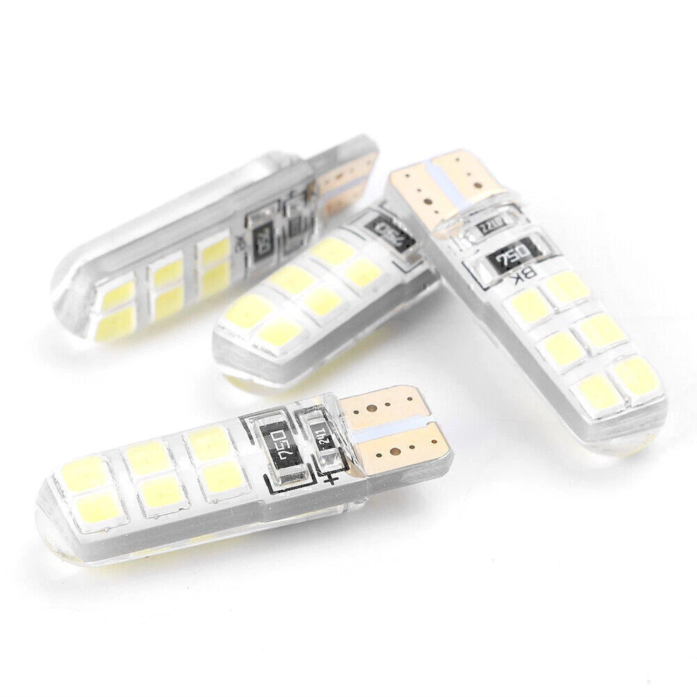 4 x T10 12SMD LED Bulbs for Car Tail Light Backup Lights