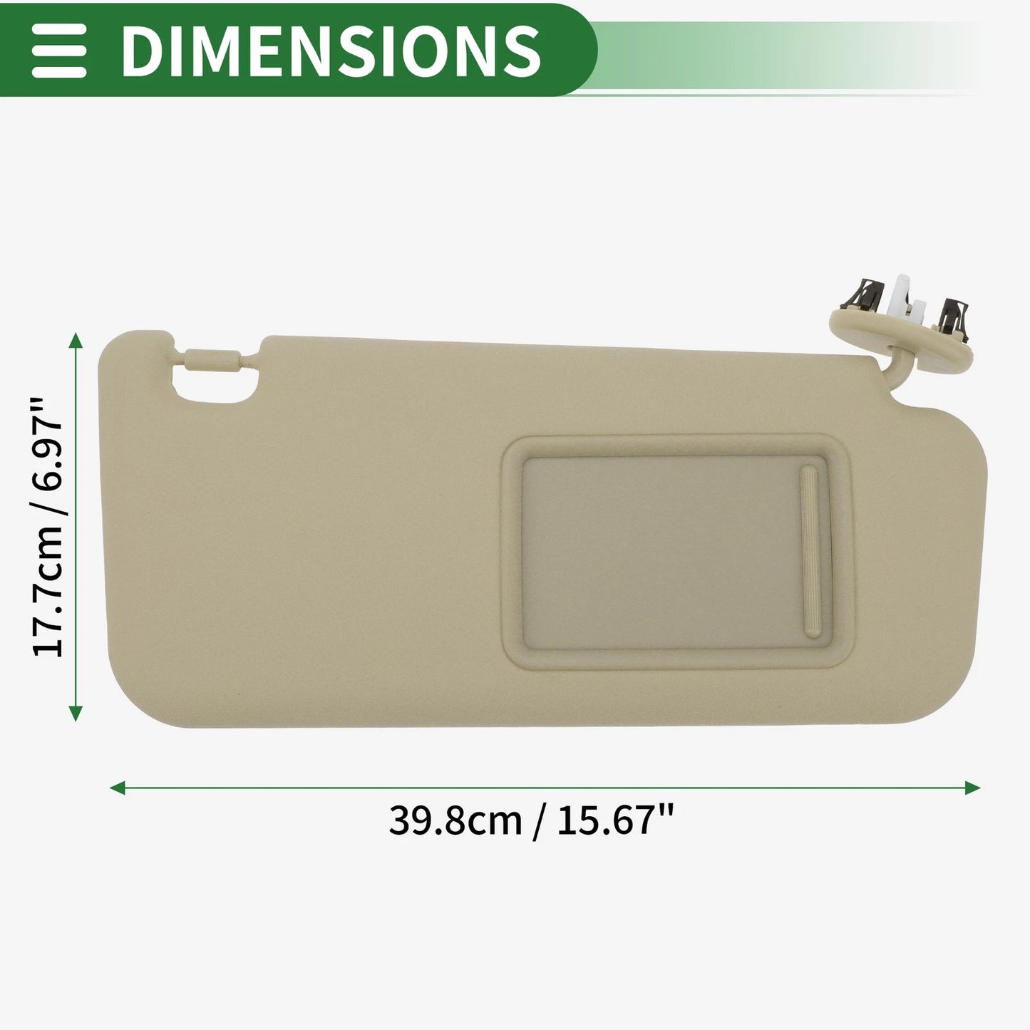 Right Car Sun Visor for Toyota RAV4 2006-2013 with Mirror (2006-2013)