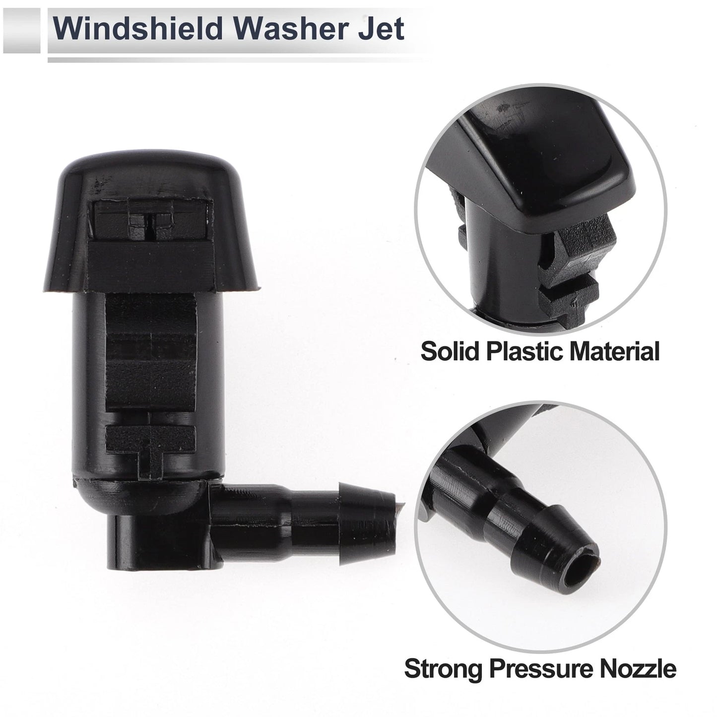 Washer Nozzle & 6 x Hose Connectors for Ford