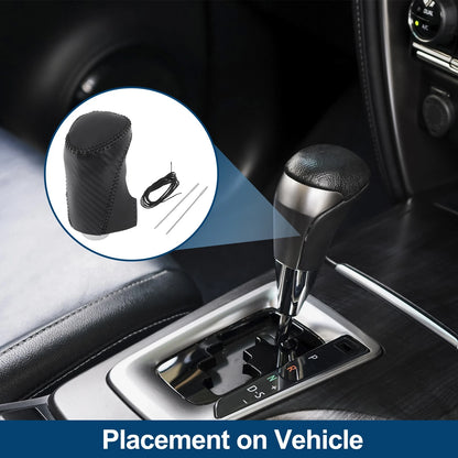 Gear Shift Knob Cover for Chevrolet Malibu (2016-2020) Black Carbon Fiber