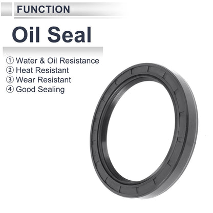 Oil Seal Rotary Shaft Seal Nitrile Rubber 82x105x13mm Black 5 Pcs