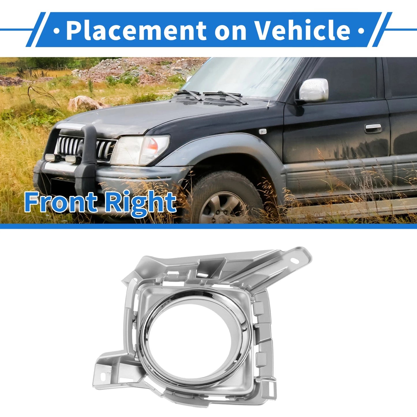 Front Right Fog Light Grill for Toyota Land Cruiser (2012–2015)